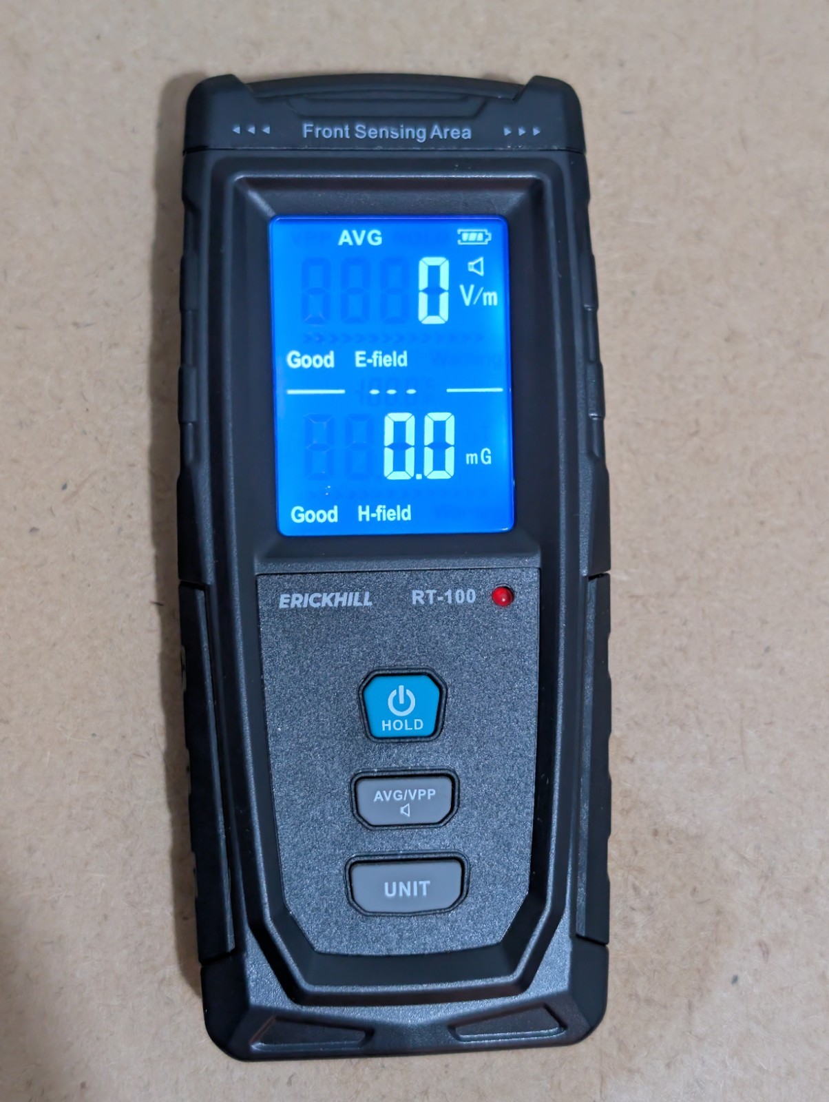 ERICKHILL EMF Meter, Rechargeable Digital Electromagnetic Field Radiation Detect