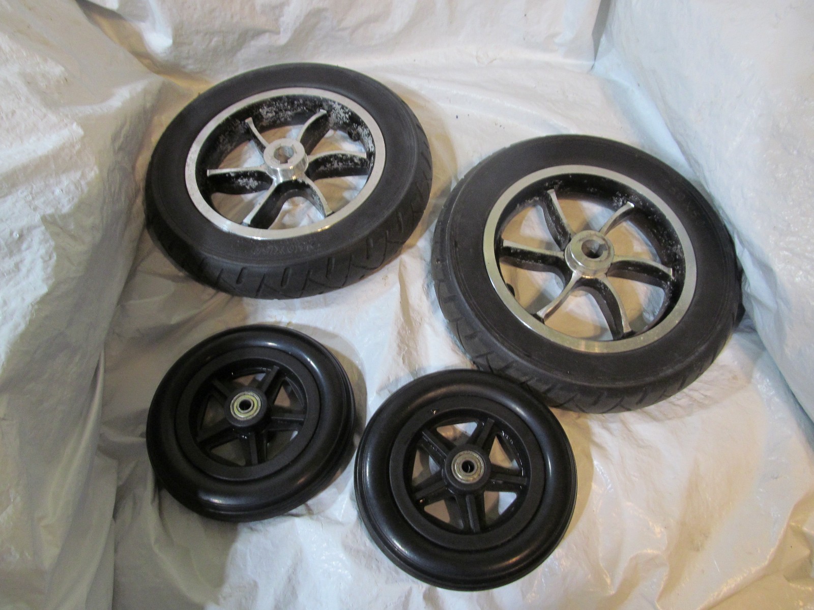 Front & Rear Wheels From Feather Chair Mobility Scooter