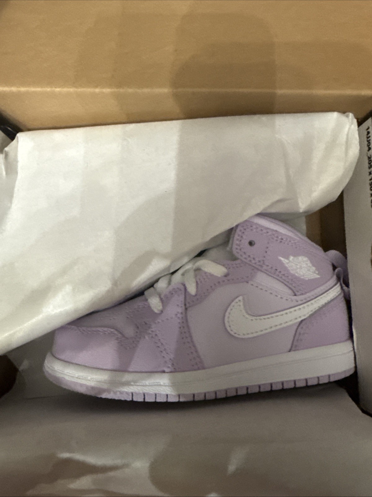 Nike Air Jordan 1 Mid Violet Mist/white-Barely Grape 8C. DQ8425 502