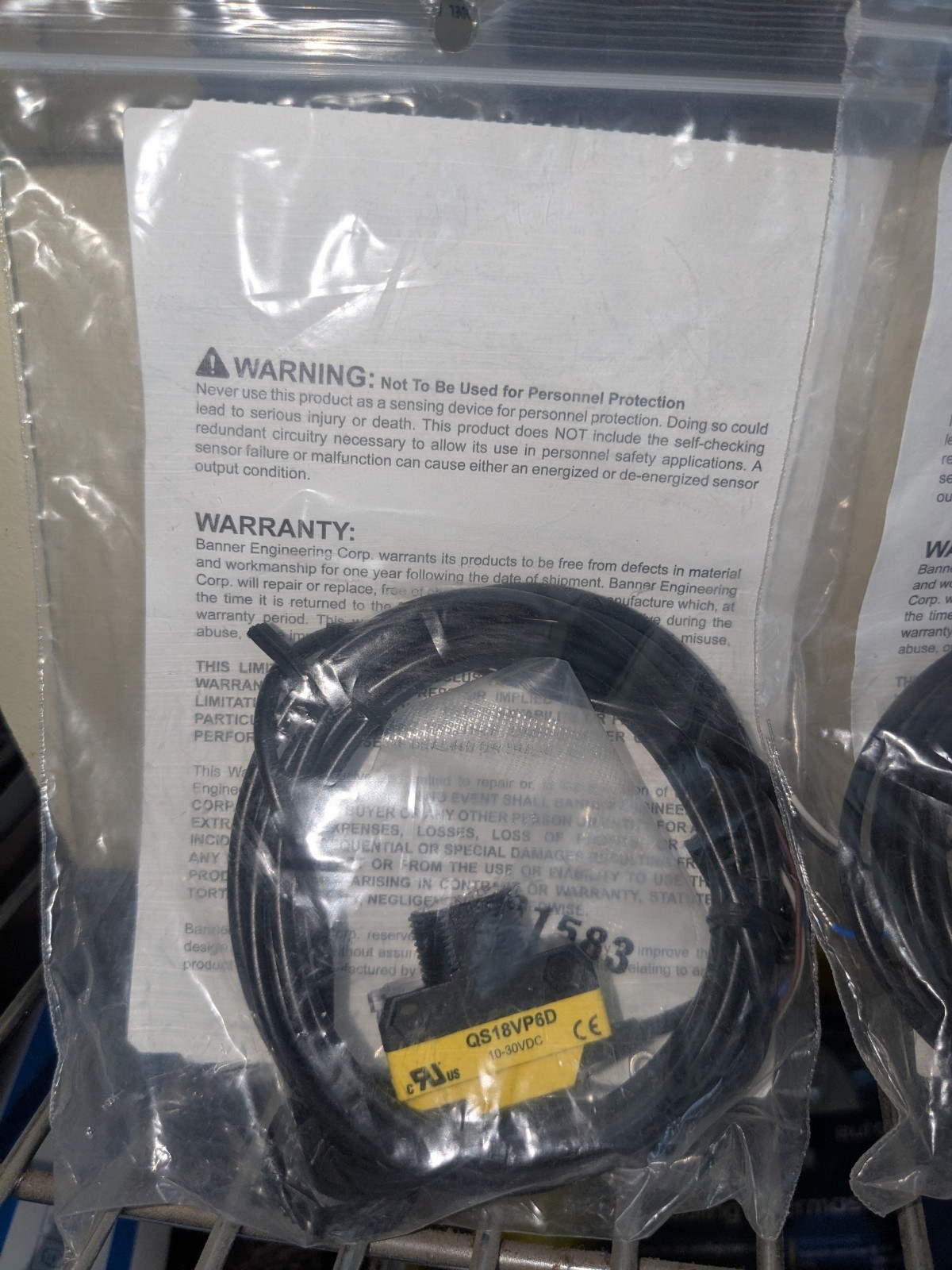 Banner QS18VP6D Engineering Corp Photoelectric Switch Sensor 10-30VDC Replacemen