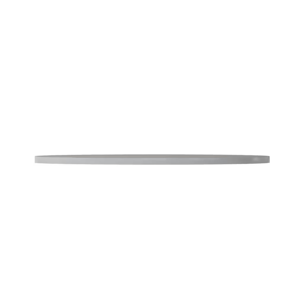 36 In. White/Gray round Table Top Only