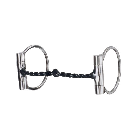 D-Ring Twisted Wire Snaffle Bit for Horses – 4.5" to 7"  English Riding Tack
