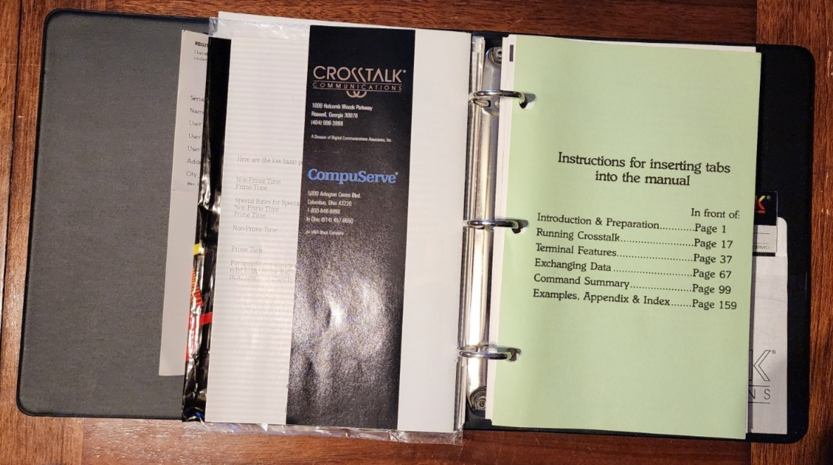 Crosstalk XVI / Data Communication Software / IBM PC 5.25" Disk / DOS / V 3.61