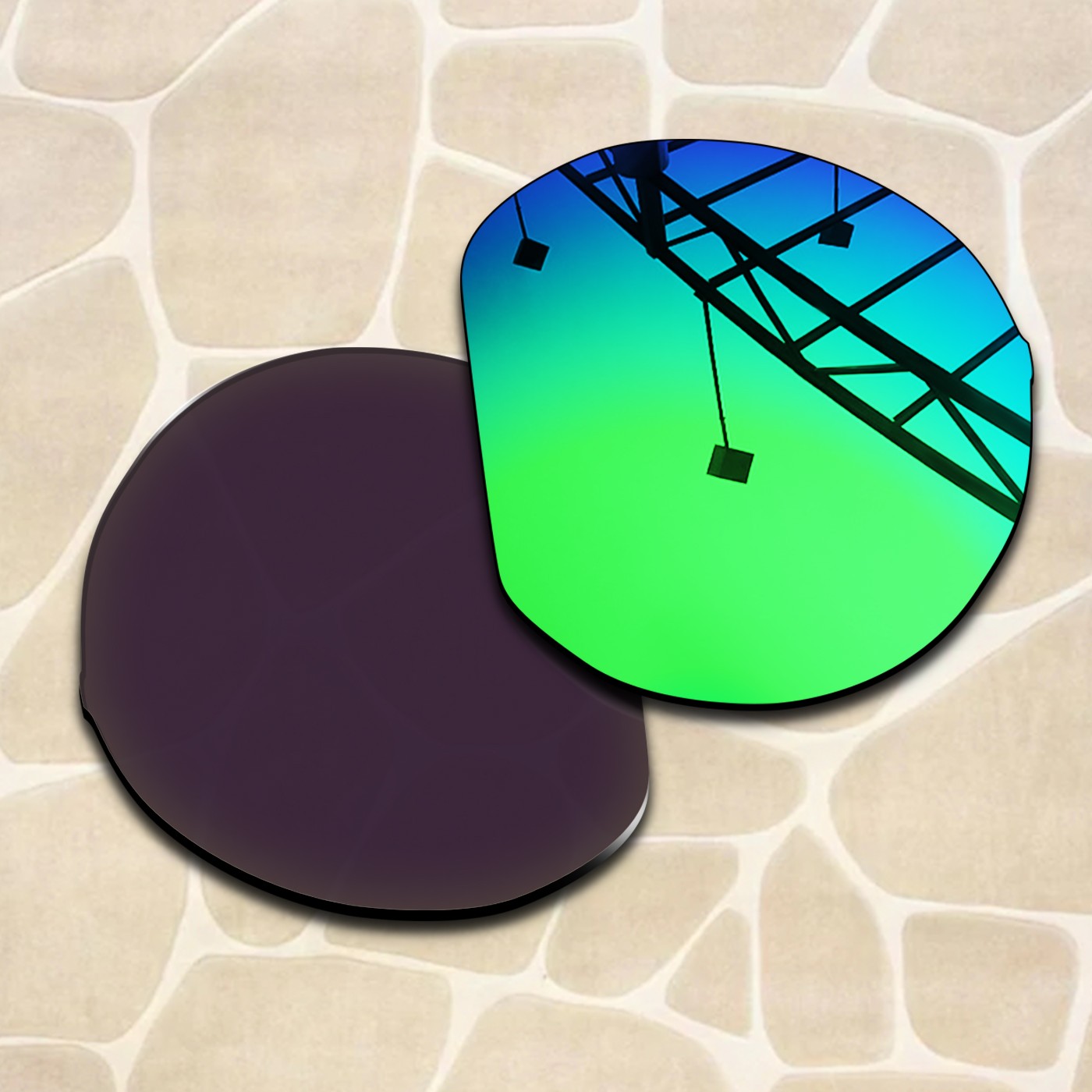 Green Polarized Replacement Lenses for Oakley HSTN Metal OO9279 52mm Sunglasses