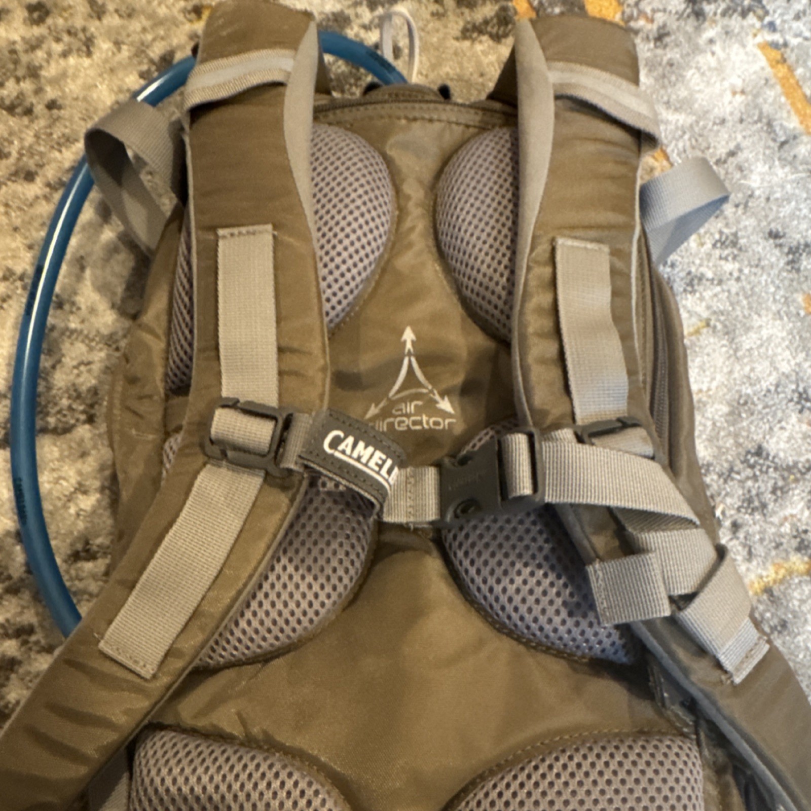 CamelBak L.U.X.E. Hydration Pack Hiking Backpack, Gray/Brown, Lightweight, Nylon