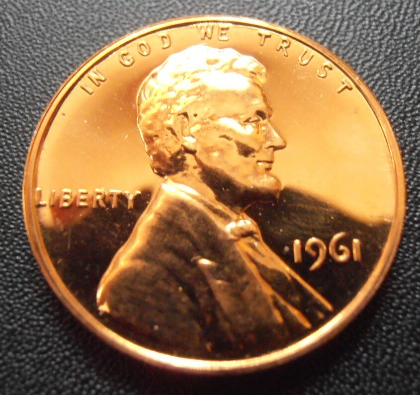 1961 Lincoln Cent -  GEM RED PROOF
