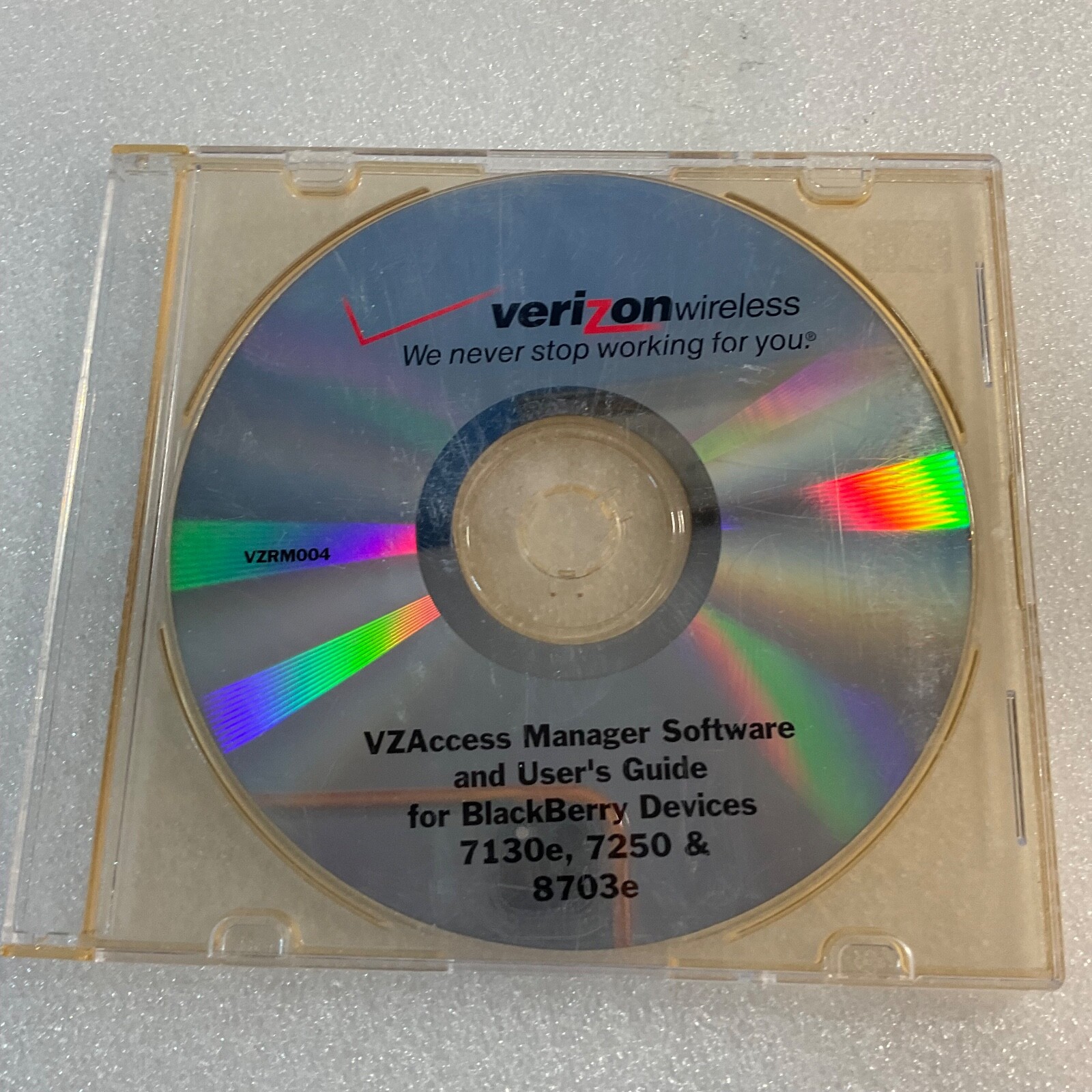 Verizon CZAccess Manager Software&User Guide Blackberry 7130e 7250 8703e