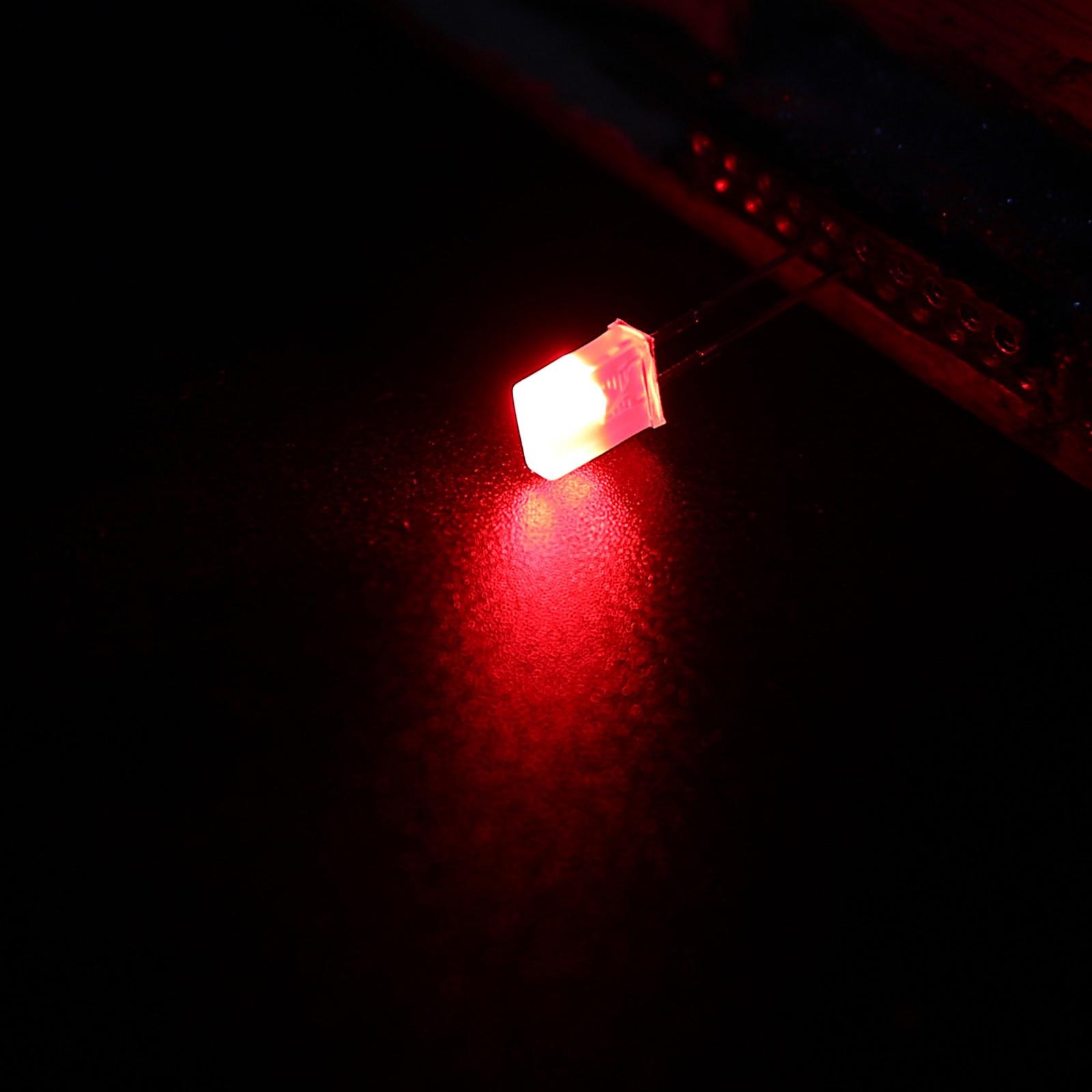 150Pcs 2x5x7mm Light Diode Rectangular Bright LED Lamp Bulb Red