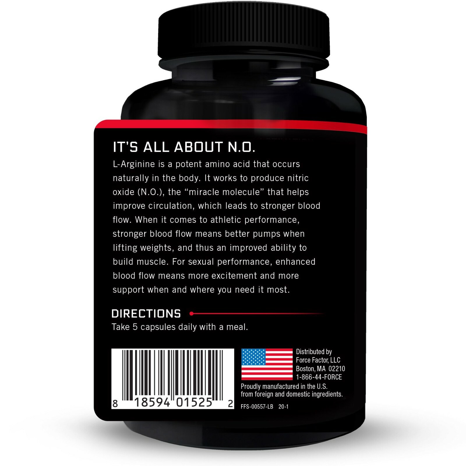 Force Factor L-Arginine 3000 MG, Extra Strength Nitric Oxide & Circulation Boost