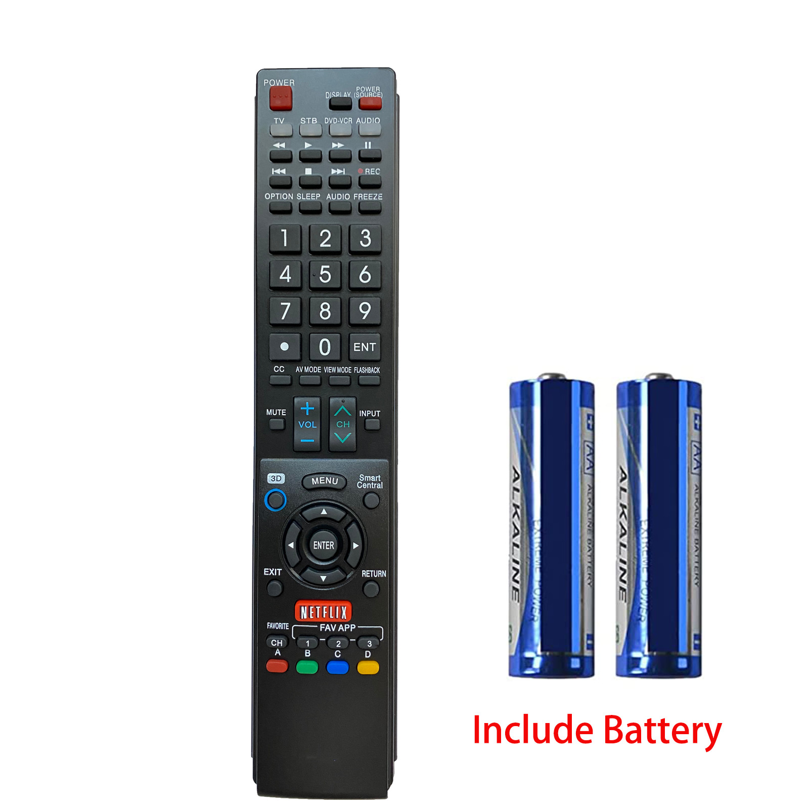 NEW Remote GB005WJSA for SHARP AQUOS TV GA890WJSA GB118WJSA LC60C6400U+Battery🔋