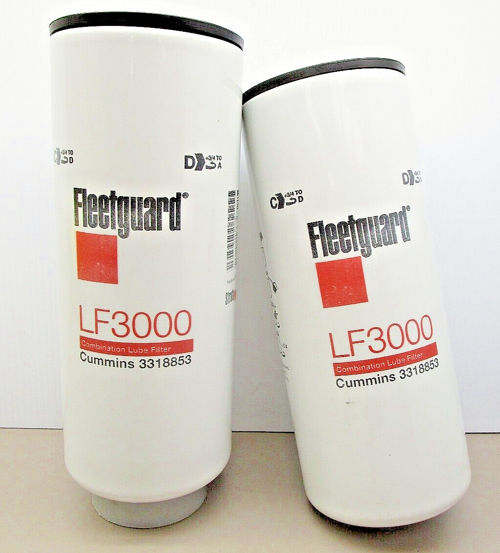Fleetguard  LF3000  Engine Lube Oil Filter  Cummins 3318853  (Pack of 2)