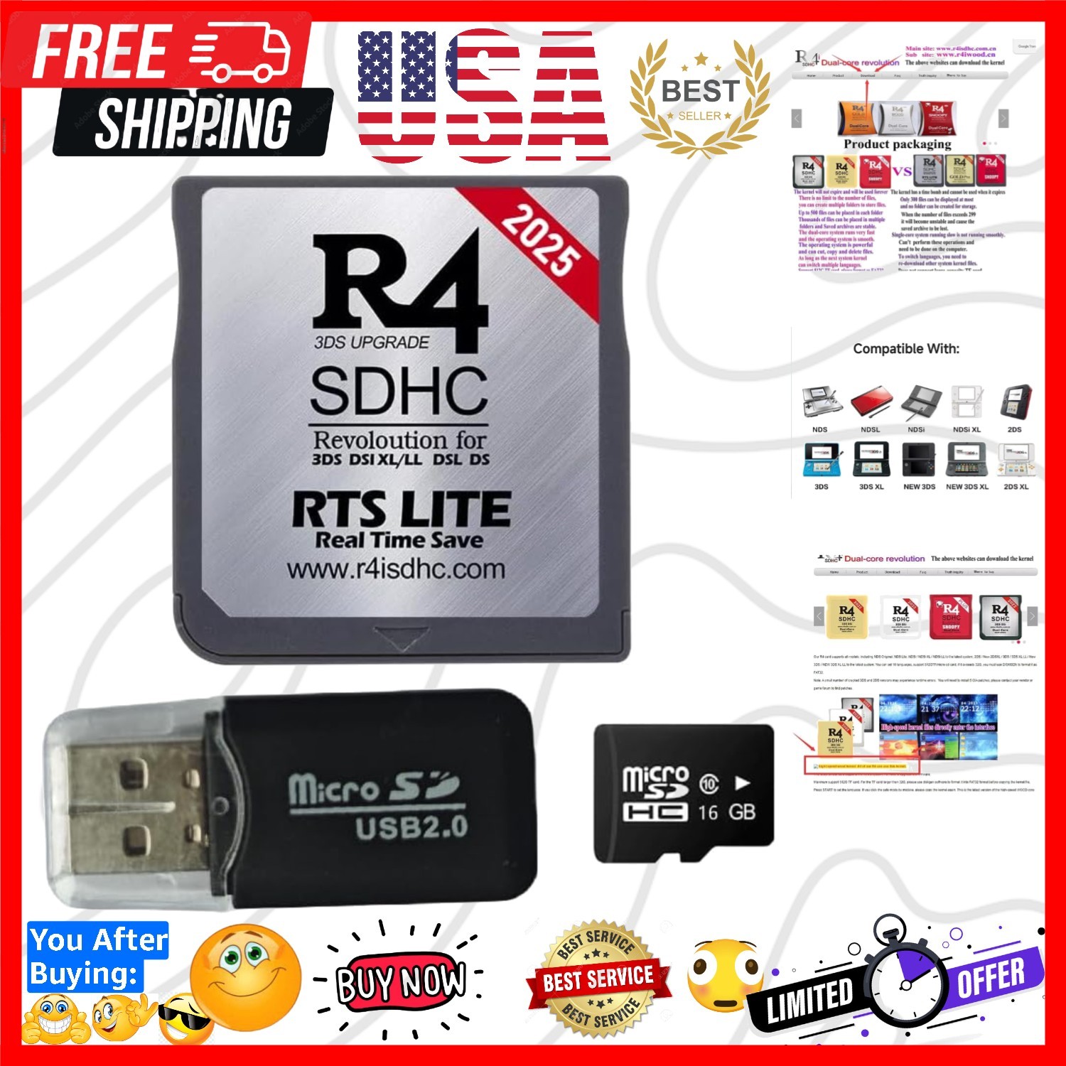 Pro Version 16GB Micro SDHC Dual Core Revolution Cartridge Compatible with Ne...
