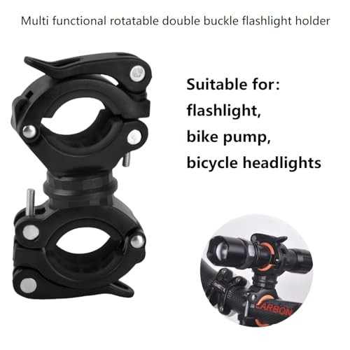 [2 Pack] Flashlight Holder, Mount Bicycle Mounting Bracket Flashlight Holder