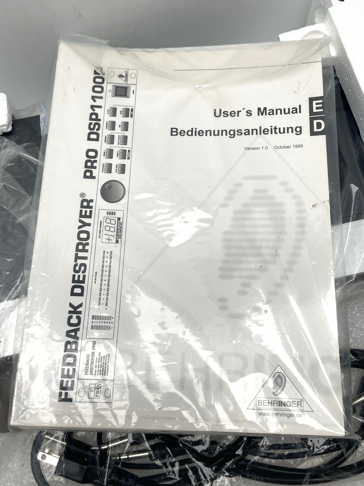 MINT BEHRINGER FEEDBACK DESTROYER PRO PARAMETRIC EQ DSP 1100P