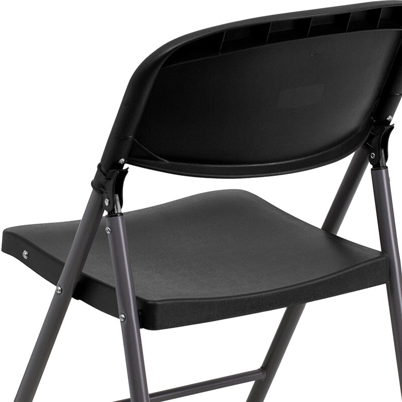 Black Plastic Folding Chair