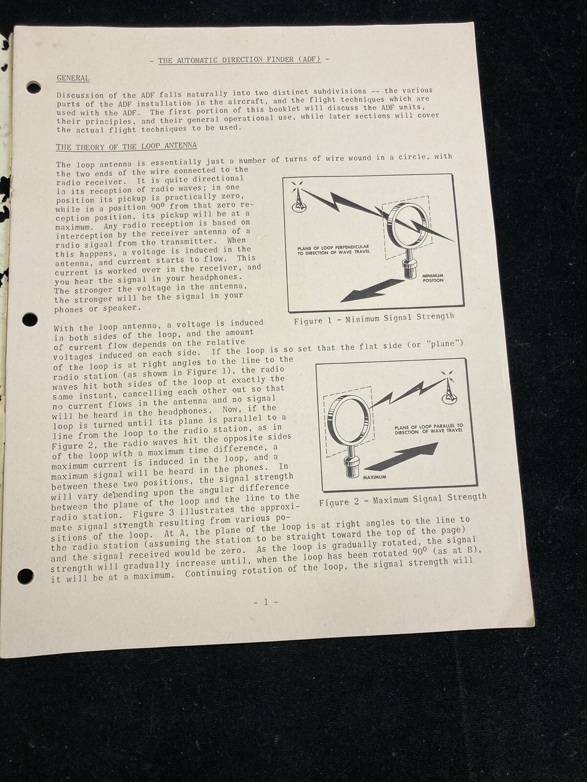 1959 ADF, AUTOMATIC DIRECTION FINDER TRAINING MANUAL, FOWLER AERONAUTICAL SERVIC