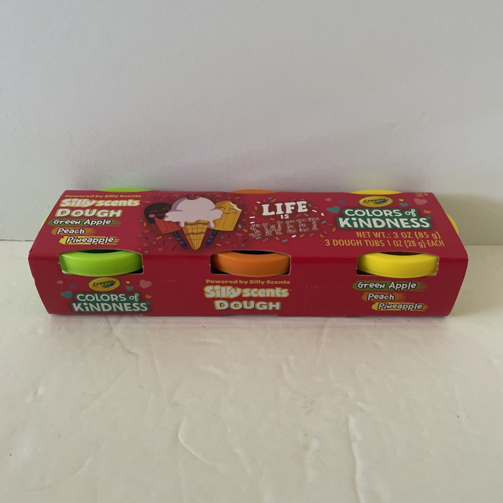 Crayola - Silly Scents Dough - 3 Tubs - Colors Of Kindness - Life is Sweet