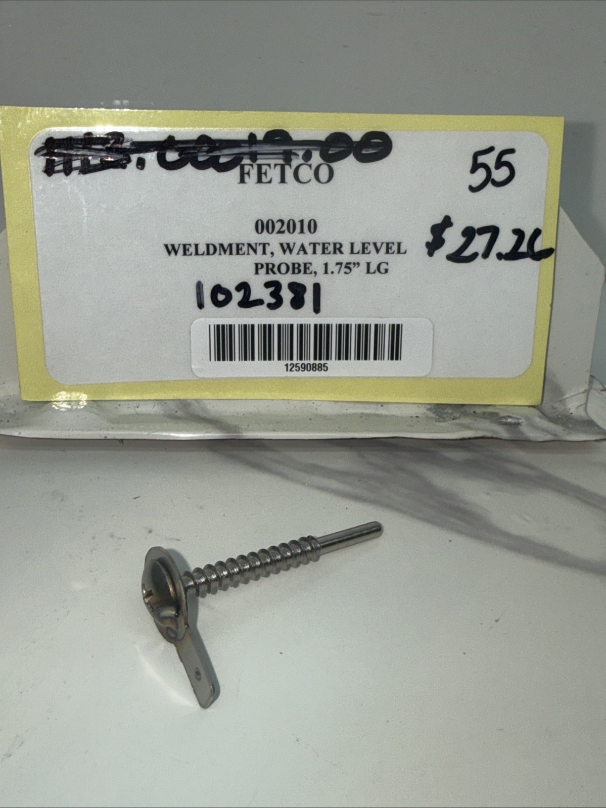 (NEW) Fetco Water Level Probe 1.75” LG Part# 002010