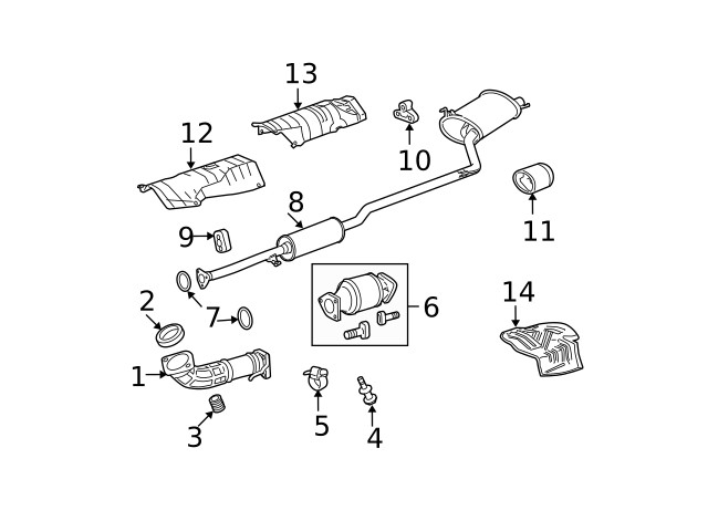 Genuine Honda Rubber Ex Mounting 18215-TA0-A01