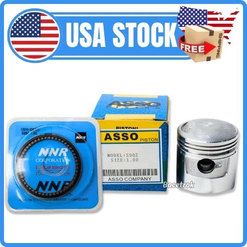 FIT FOR Honda CT90 S90 CL90 ST90 SL90 CM91 CS90 Piston and Ring Oversize 1.00