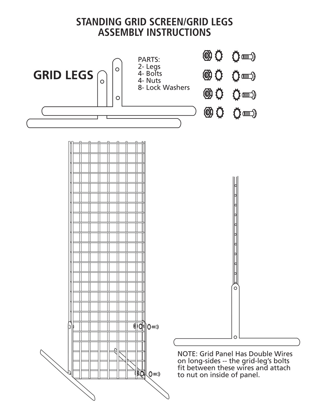 SSWBasics Chrome Slat Grid Standing Grid Screen (Grid Wall Unit) 2 x 6 foot