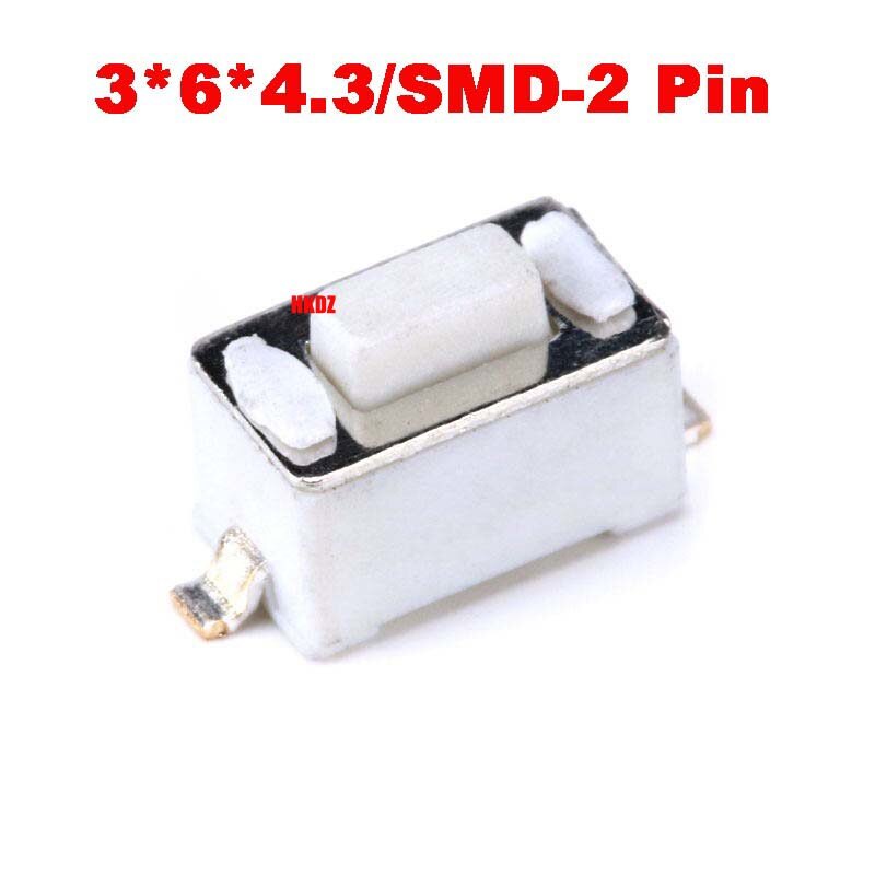 3*6*4.3/5MM Tactile Push Button Switch Tact Switch Micro Switches 2-Pin SMD PCB