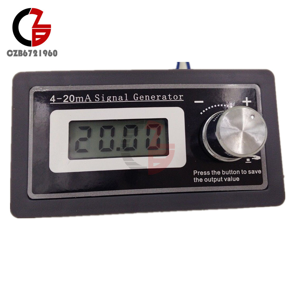 Two Wire 4~20mA PLC Signal Generator Current Transducer Test LCD Backlight