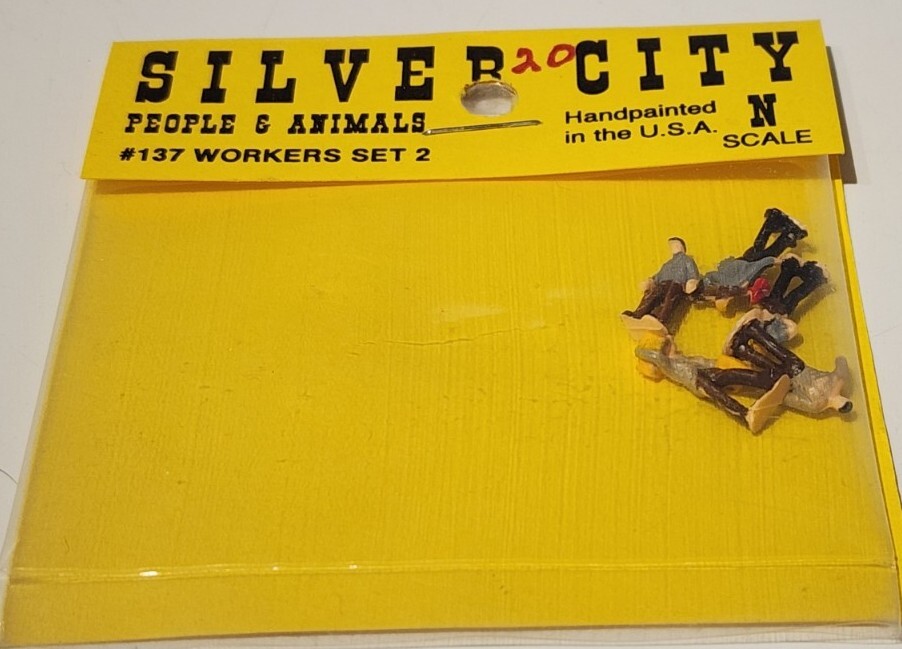 Silver City N Scale  Figures Set #137 Workers Set 2