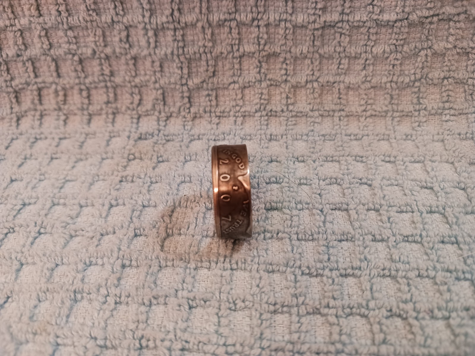 2007 Kennedy Half Dollars size 10 coin ring handmade mixed metals