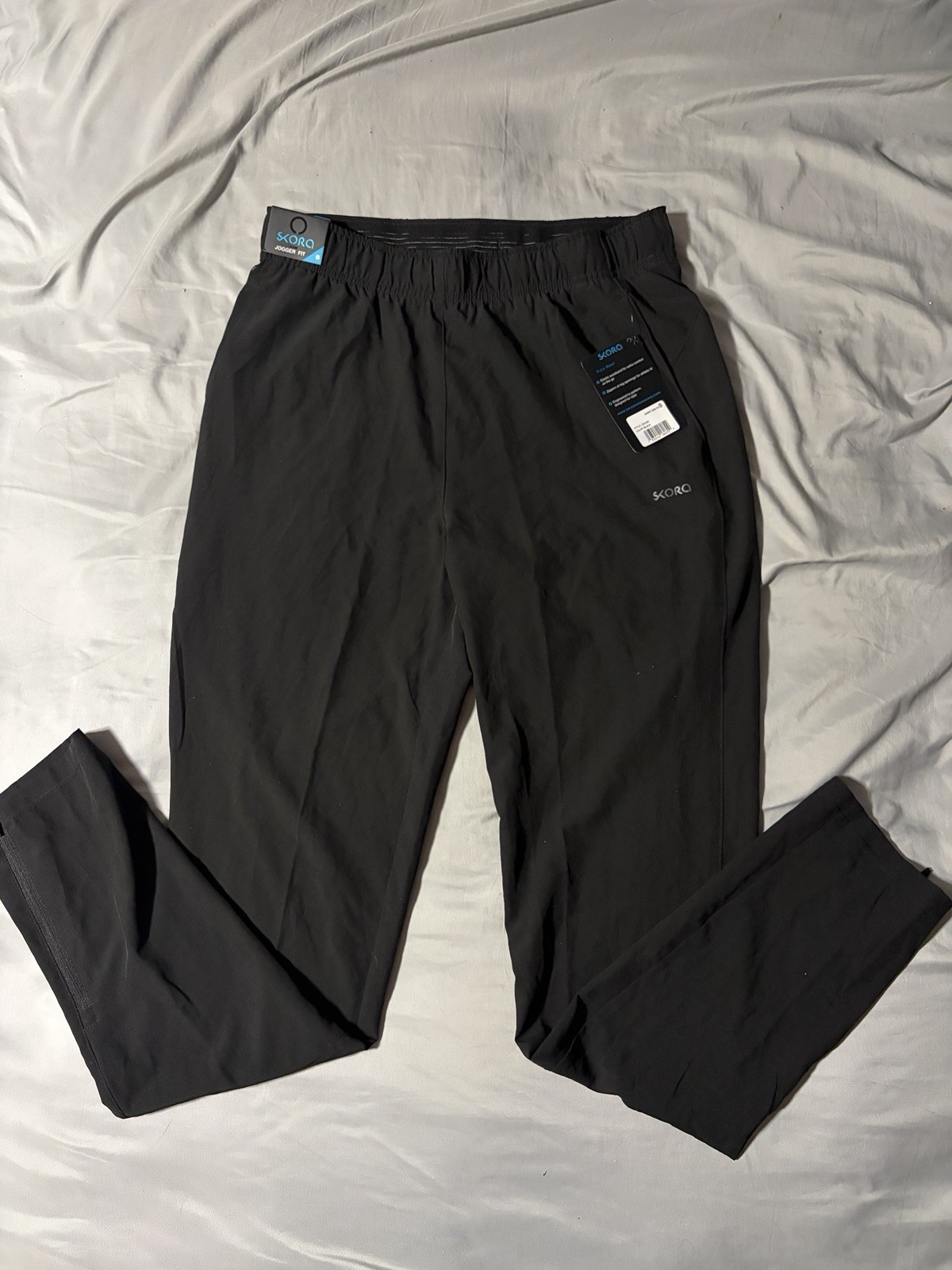 Men’s S - Skora Jogger Fit Black Qwick-Dry Pants