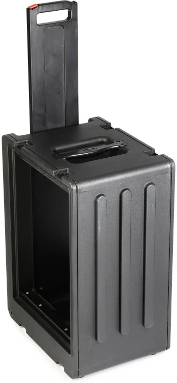SKB rSeries Shallow Rolling Rack Roto-molded Case - 8U