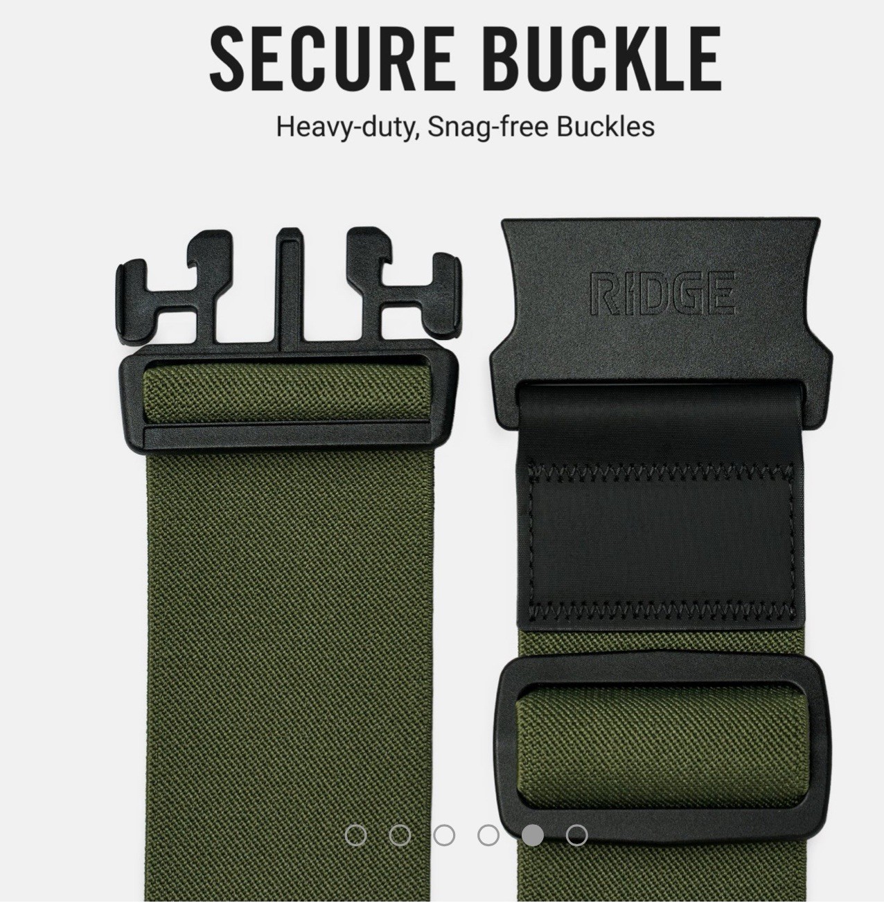 RIDGE Luggage Strap - MATTE OLIVE - New