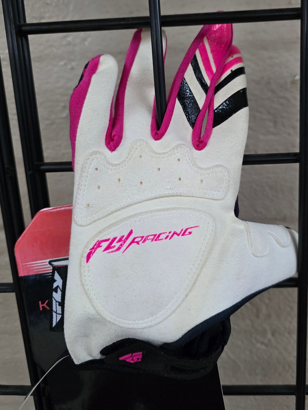 FLY RACING KINETIC LDS GLV PNK/BLK MD 7/M