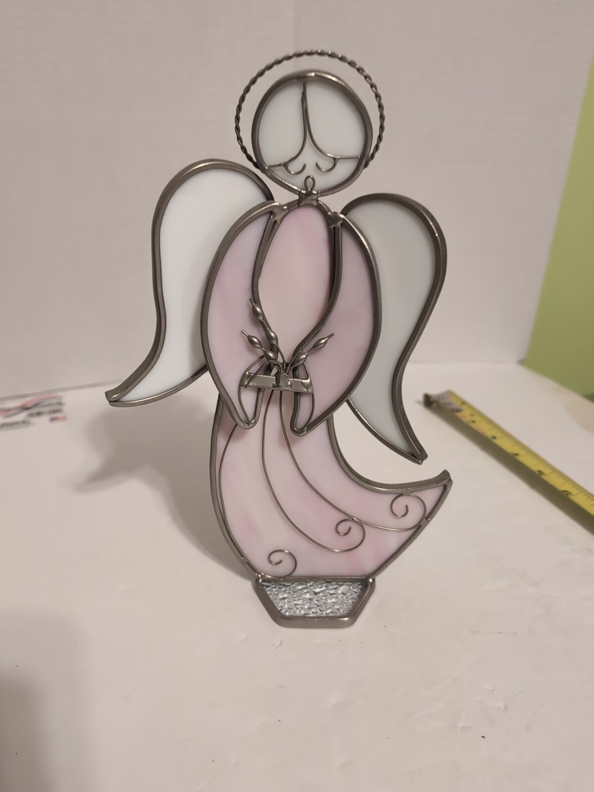 Vintage Suncatcher 10.5" Angel Holding Wheat
