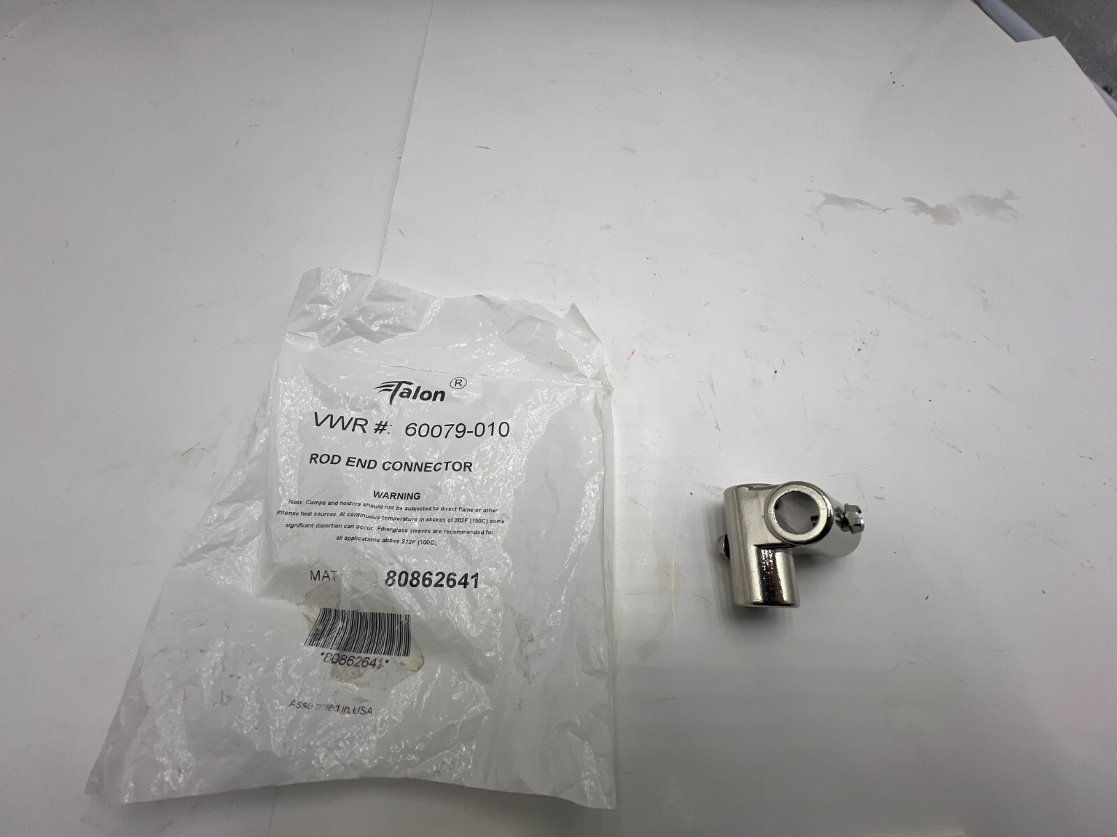 (QTY 4) Talon Rod End Connector Chrome Steel 60079-010 80862641
