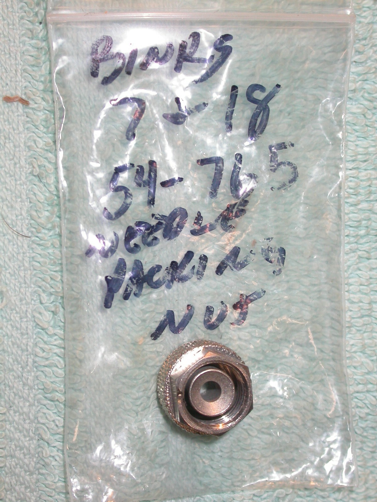 Binks 54-765 Needle Valve Packing Nut Model 7 and 18 NOS