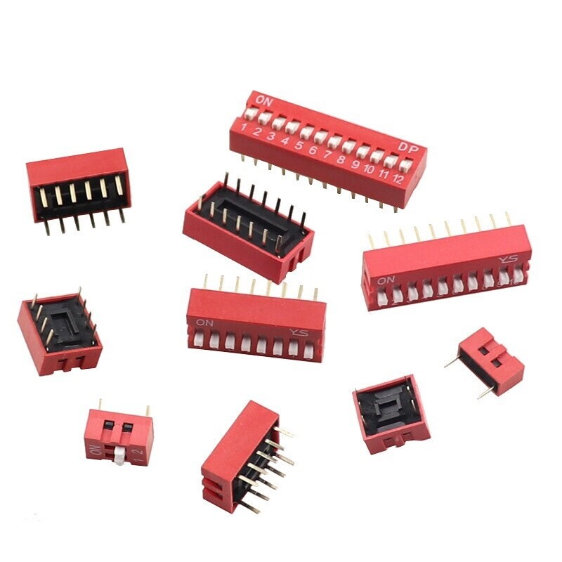 1-5x DIP Schalter Printschalter Switch Kodierschalter 1 2 3 4 5 6 7 8 9 10 12pin