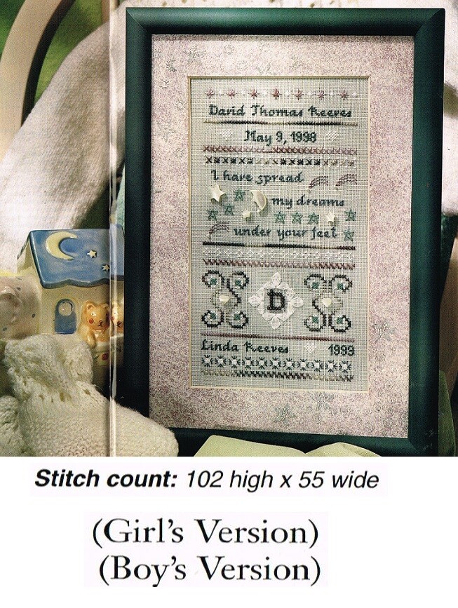 CHILD OF DREAM SAMPLER CROSS STITCH PATTERN ONLY  GU  WUU