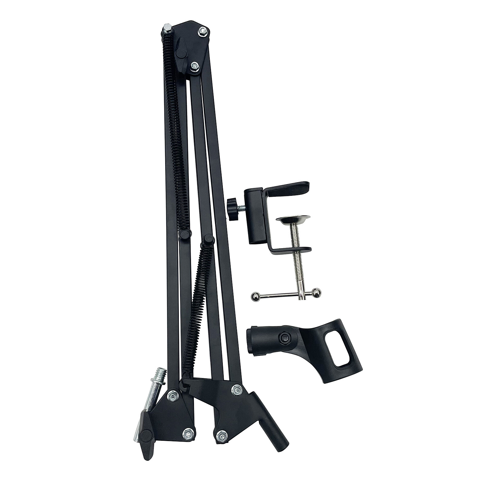 Microphone Mount Holder Adjustable Clamp Arm Stand for Desk Max 4.5cm Diameter