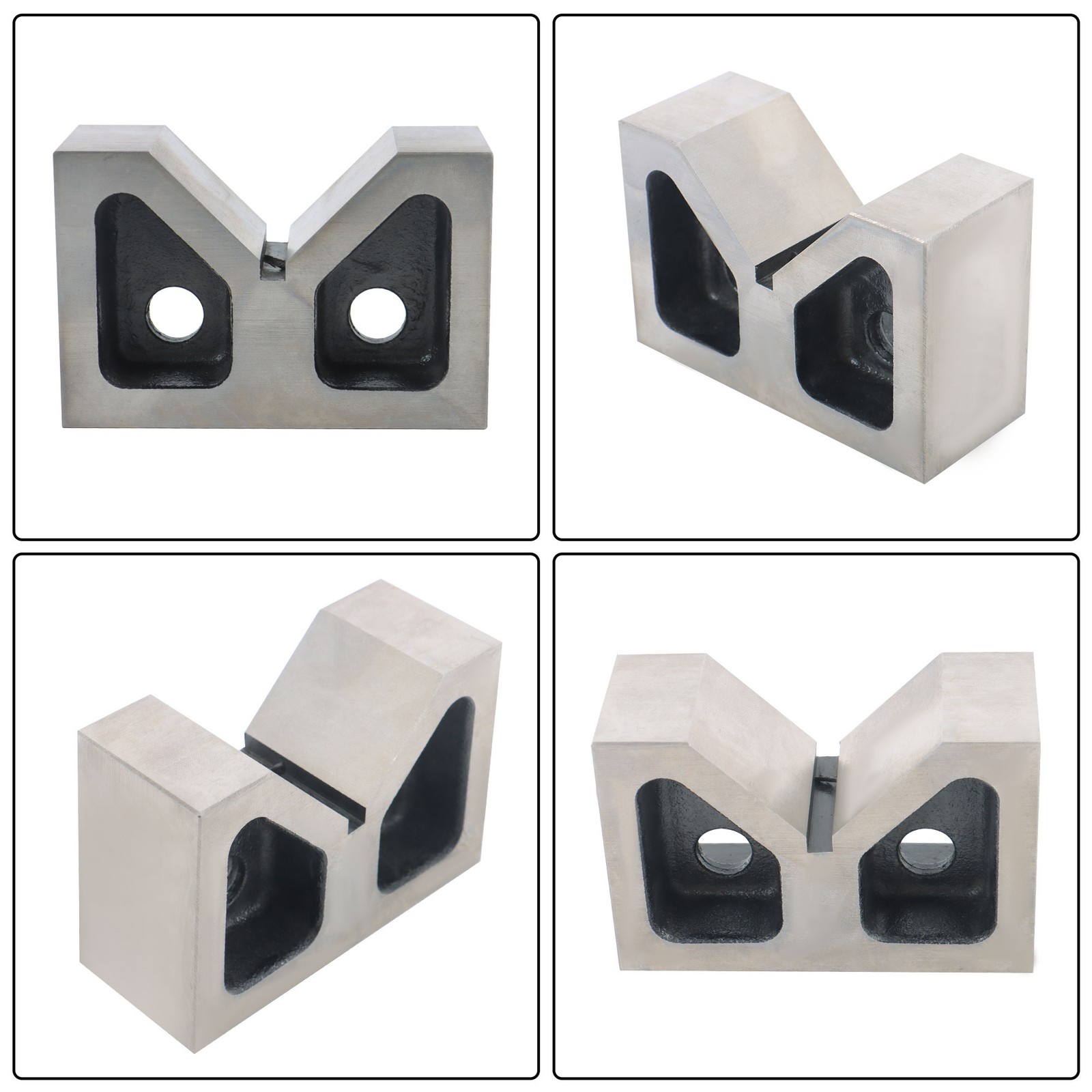 Cast Iron Pair Of 4inches x1-5/8inches x2-5/8inches 90° V-Blocks V-Block Ground