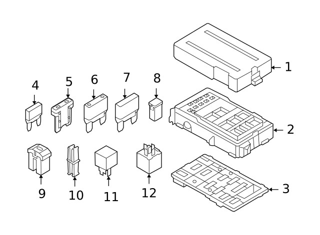 Genuine Ford Fuse Box Cover BC3Z14A003DA
