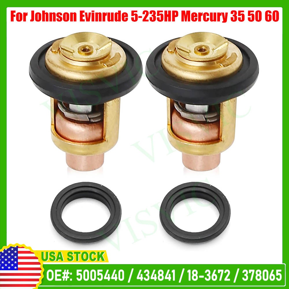 High-Quality 2pack Thermostat with Gasket for Johnson Evinrude Outboard Motors⚡