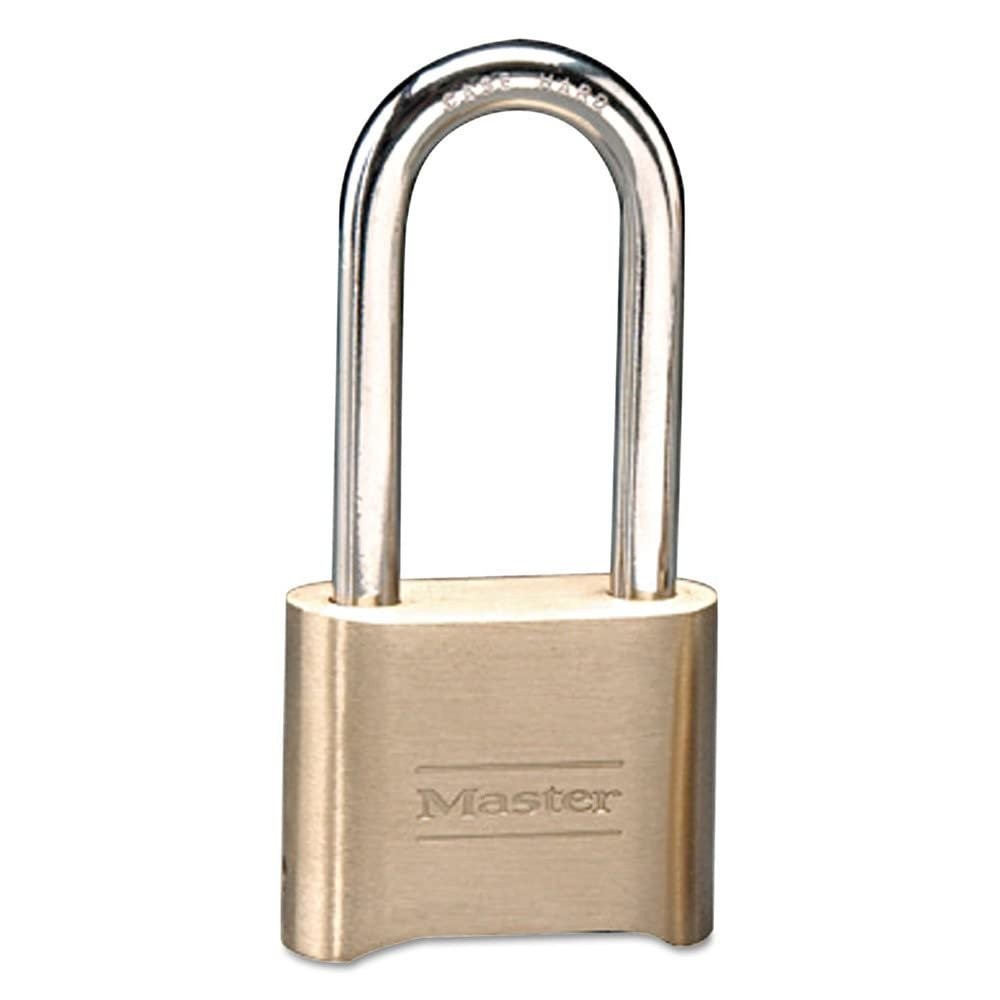 Master Lock Resettable Combination Padlock, Brass, 2 inch Wide, Brass Color,...