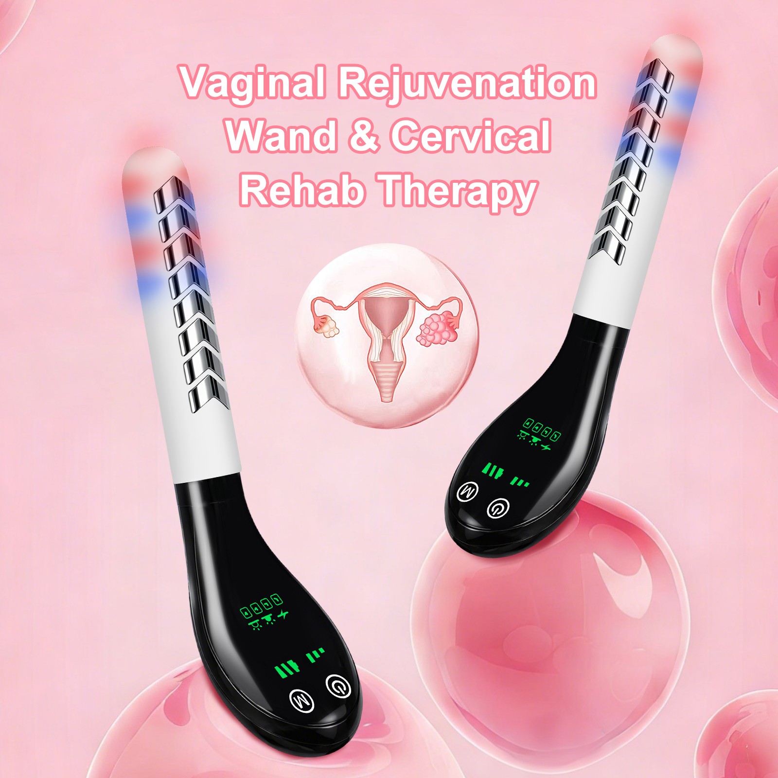 Pelvic Floor Muscles Repair Vaginal Inflammation Red Blue Light Treatment