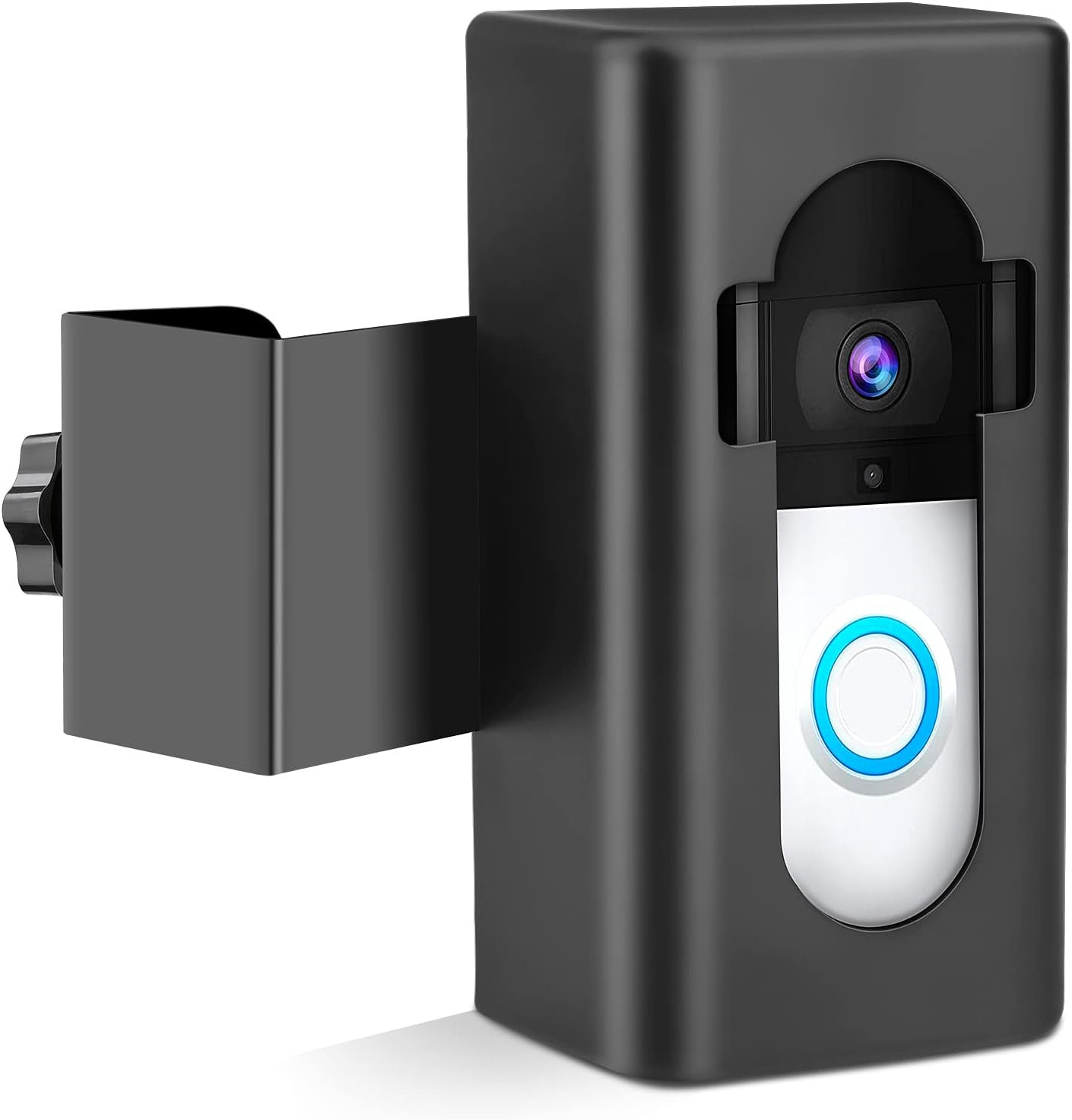 Adjustable Anti-Theft Video Doorbell Mount for Models 1-4, No Drill Needed