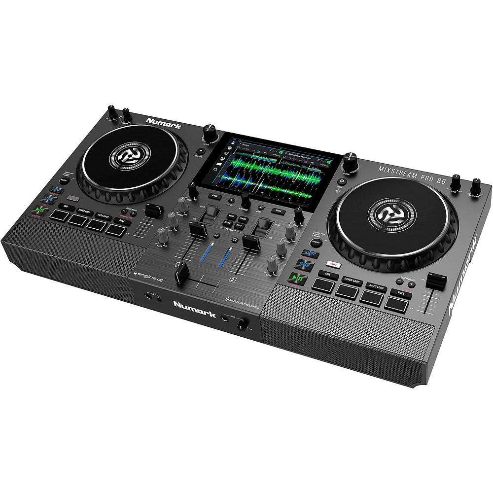 Numark Mixstream Pro Go BatteryPowered Standalone Streaming 2Ch DJ Controller