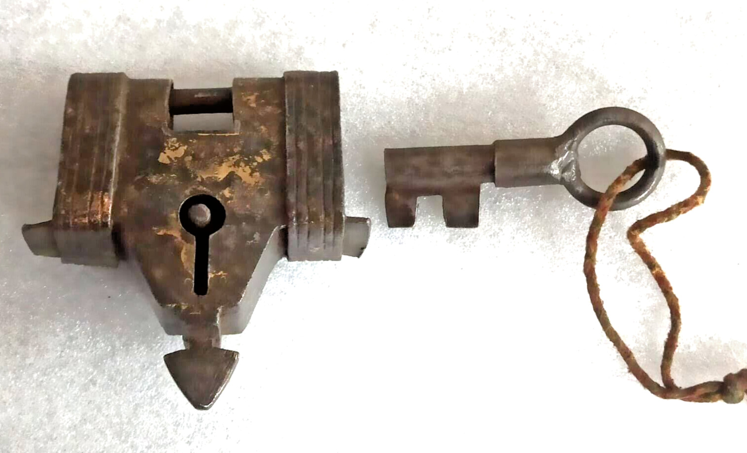 Vintage Iron Handcrafted Unique Shape Solid Heavy Padlocks