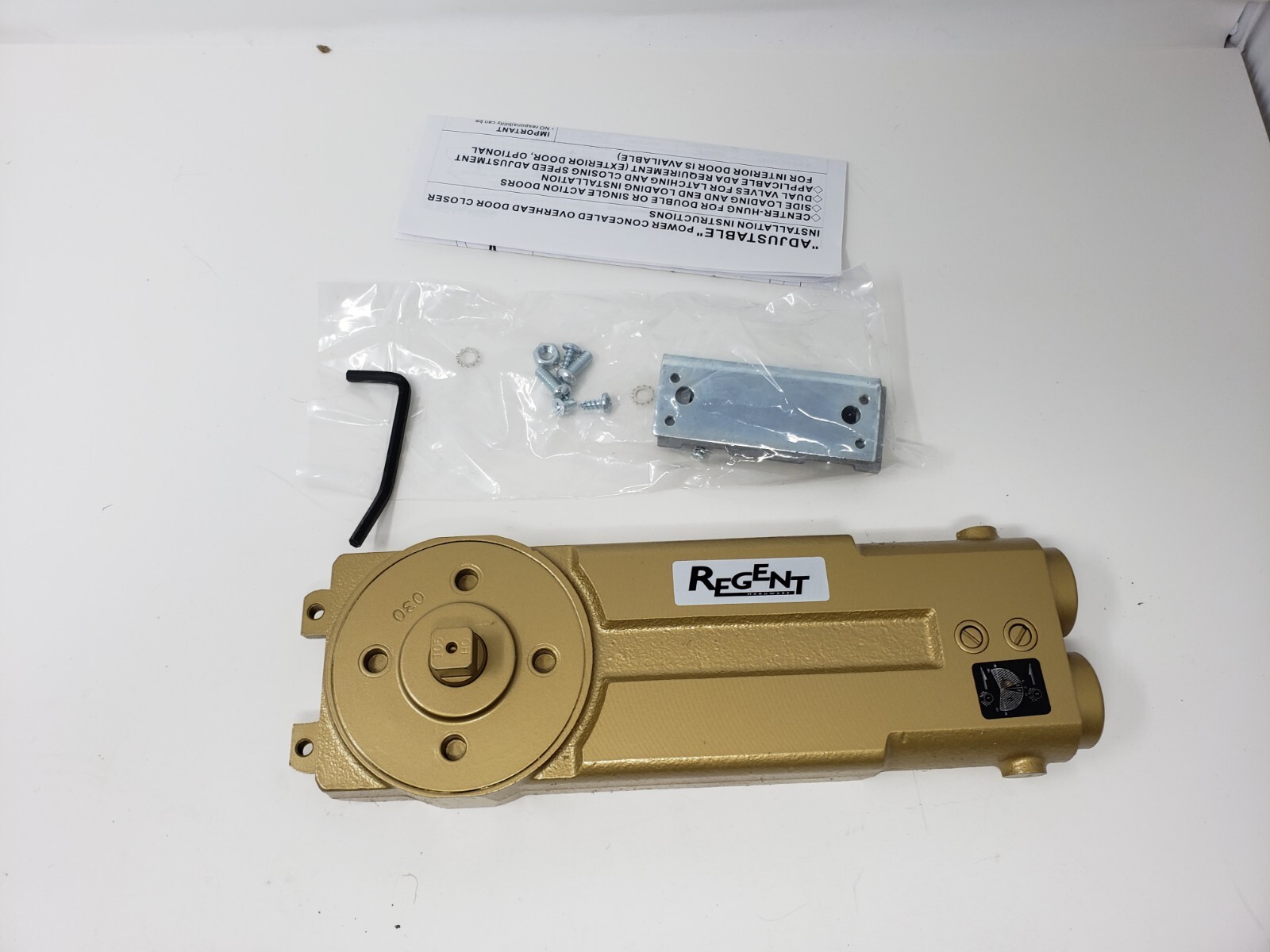 Regent Series 3000 Concealed Overhand Closer 90° HO