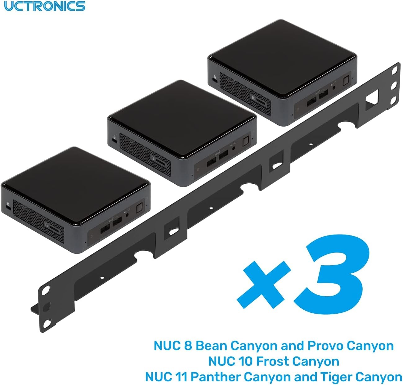 Compact 1U Rackmount for Intel NUC Models � Easy Installation & Organization