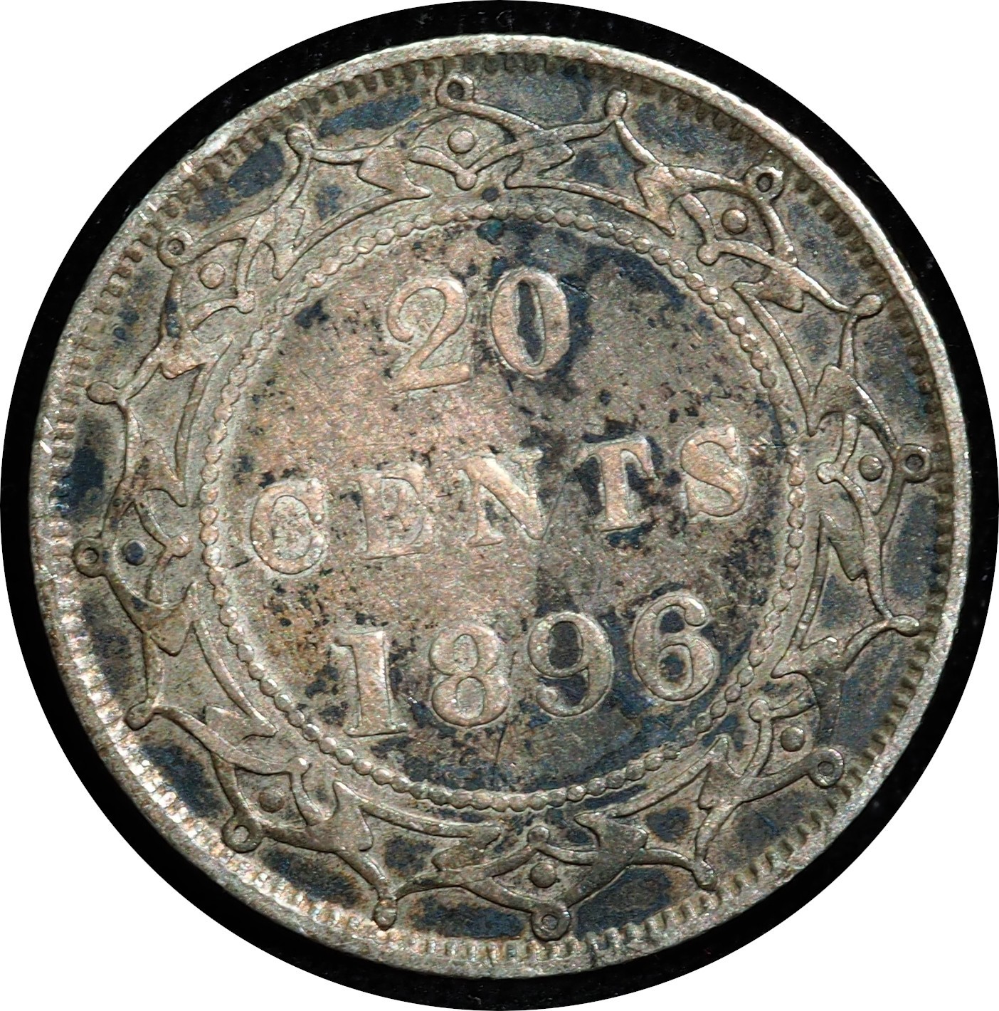 1896 Newfoundland 20 Cent VF